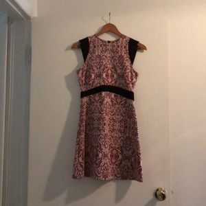 patterned a-line dress